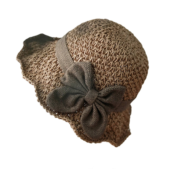 🔥 Hot Sale 49% OFF🔥Elegant Woven Straw Sun Hat with Bow🌞