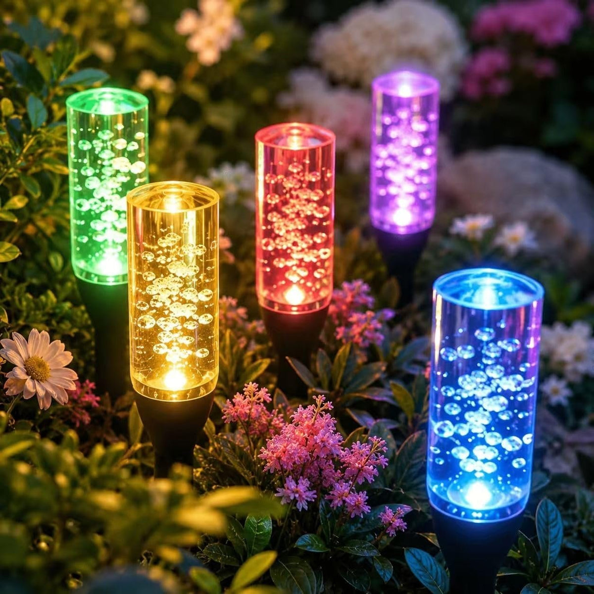 ✨Last Day 49% OFF✨Solar Pathway Lights Outdoor Crystal Bubble