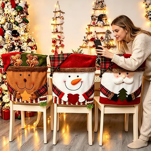 ✨Last Day 49% OFF✨Christmas Decoration Cartoon Chair Cover