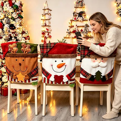 ✨Last Day 49% OFF✨Christmas Decoration Cartoon Chair Cover