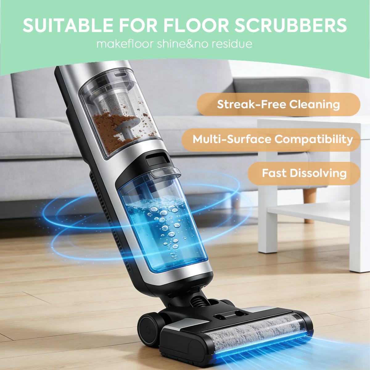 💦Last Day 70% OFF 🔥  Floor Cleaning Tablets - Safe for Wood Tile Marble Quick Dry