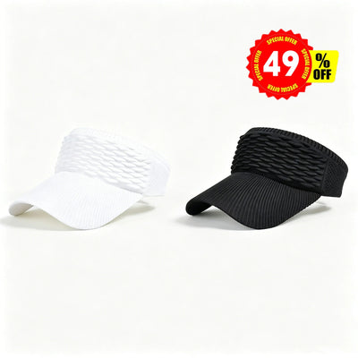 👒 2-Pack Women's High Ponytail Sun Visor Hats