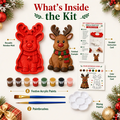 🔥 LAST DAY 49% OFF – 🎄 DIY Christmas Tree Mold & Paint Craft Kit  🎨✨