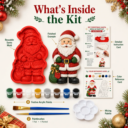 🔥 LAST DAY 49% OFF – 🎄 DIY Christmas Tree Mold & Paint Craft Kit  🎨✨