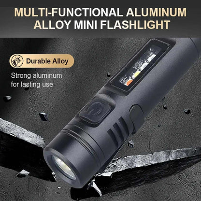 🔦Pocket Rechargeable EDC Flashlight: Mini Keychain Light