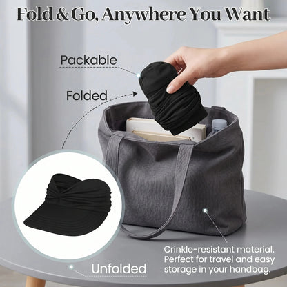 🔥Last Day 50% OFF -UPF 50+ Sun Visor Ponytail Hat