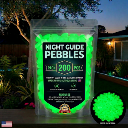 💥LAST DAY SALE 70%OFF💥🌈Colorful Glow-in-the-Dark Garden Stones