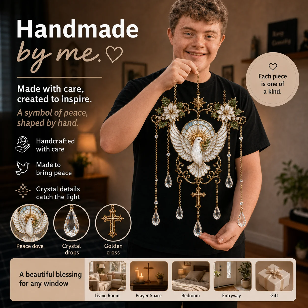 ✨Handmade Stained Glass Blessing Collection