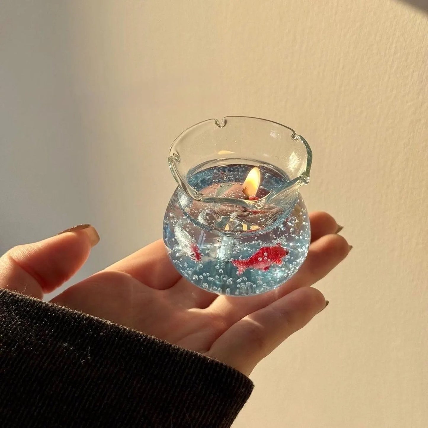 🔥LAST DAY 49% OFF🔥 - Tranquil Ocean Collection  Scented Bubble Fish Tank Candle🐟️