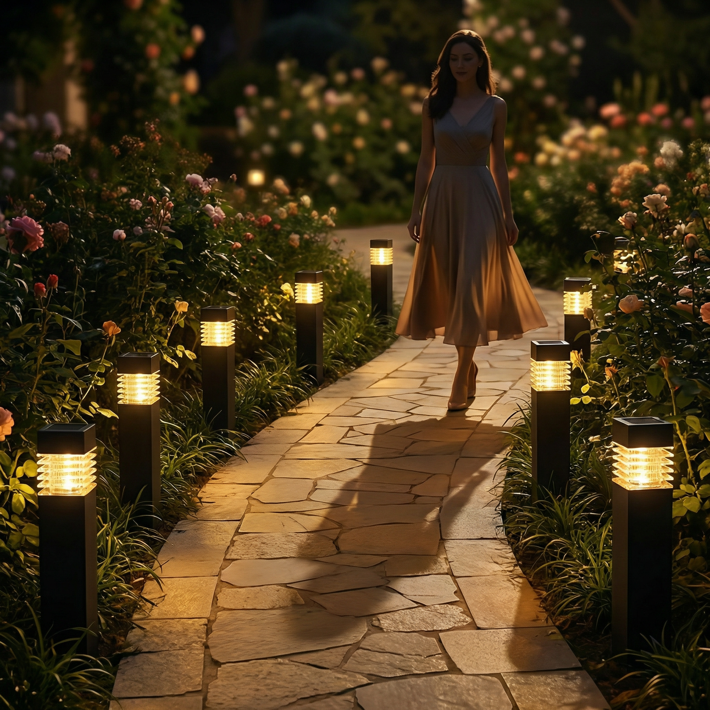 Solar LED Ground Lights – Waterproof Garden Lights for Pathway, Lawn & Patio