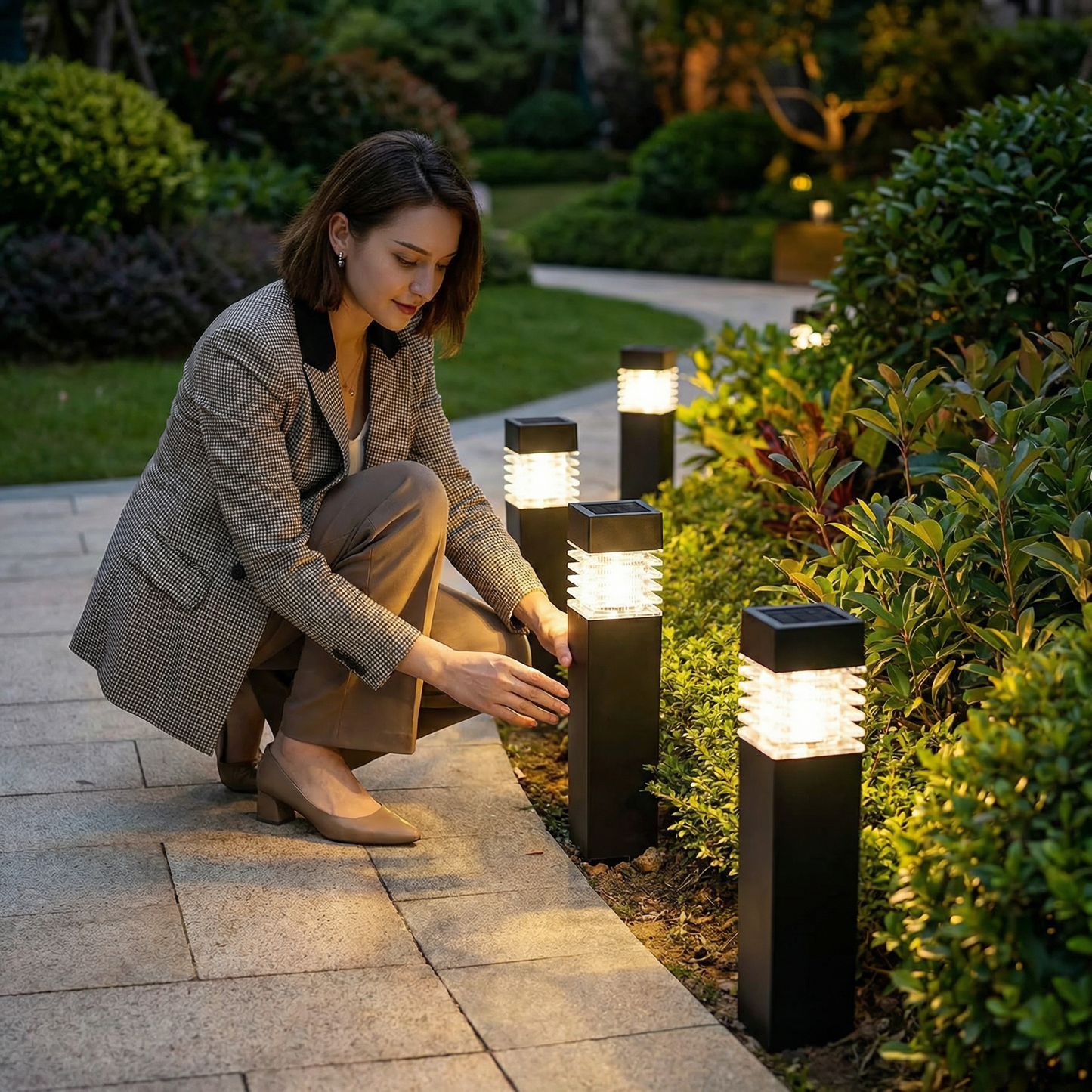 Solar LED Ground Lights – Waterproof Garden Lights for Pathway, Lawn & Patio