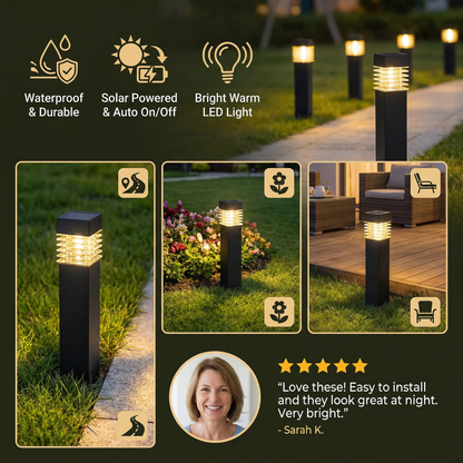 Solar LED Ground Lights – Waterproof Garden Lights for Pathway, Lawn & Patio
