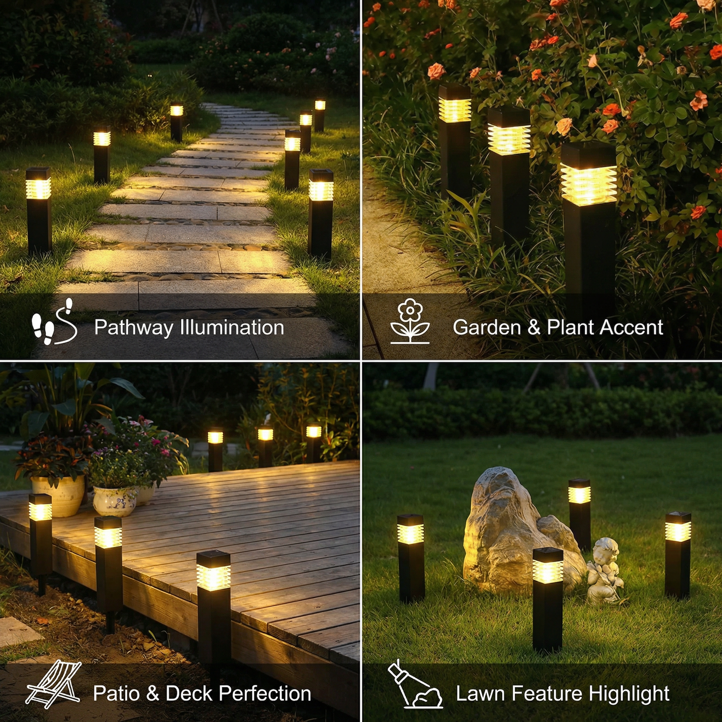 Solar LED Ground Lights – Waterproof Garden Lights for Pathway, Lawn & Patio