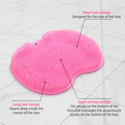 🔥LAST DAY 50% OFF🫧Silicone Shower Foot Scrubber Mat with Wall