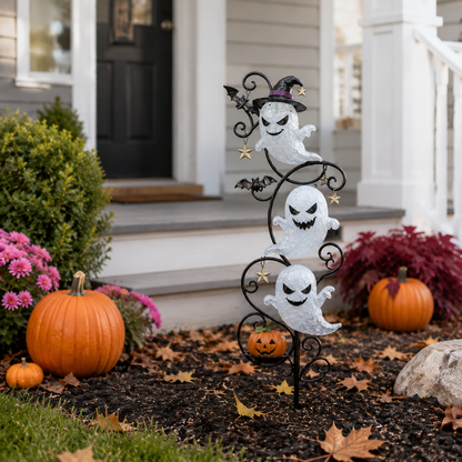 👻🎃 Cute Solar Ghost Garden Stake – The Perfect Halloween Outdoor Decoration