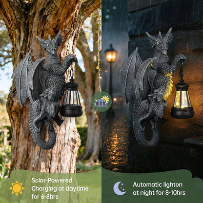 Eco-Friendly Solar Dragon Tree Statue