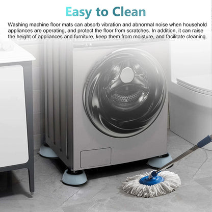 ⚡ Last Day 47% OFF – 4PCS Anti Vibration Washing Machine Mats Support Anti-Slip Rubber Feet Base Pads