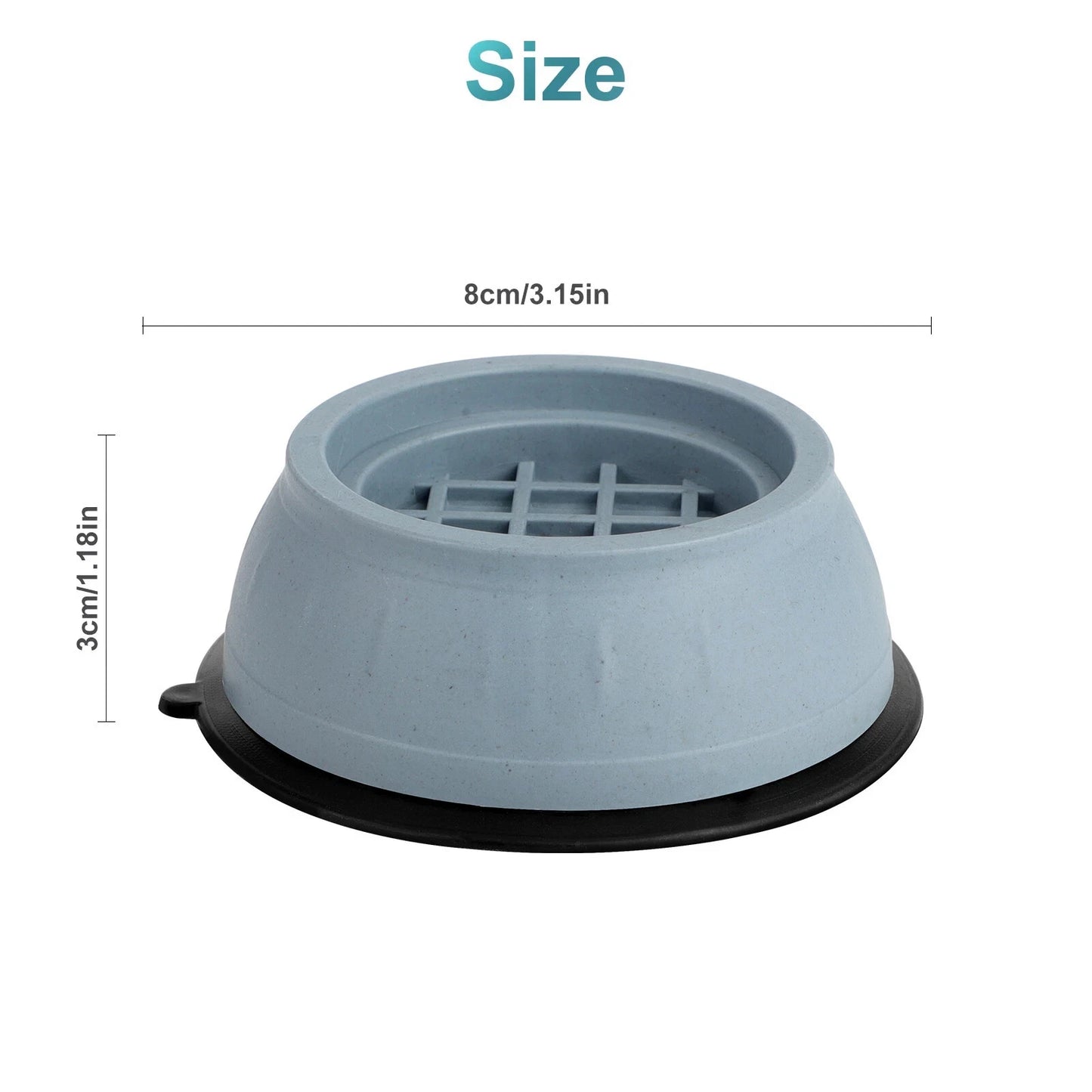 ⚡ Last Day 47% OFF – 4PCS Anti Vibration Washing Machine Mats Support Anti-Slip Rubber Feet Base Pads