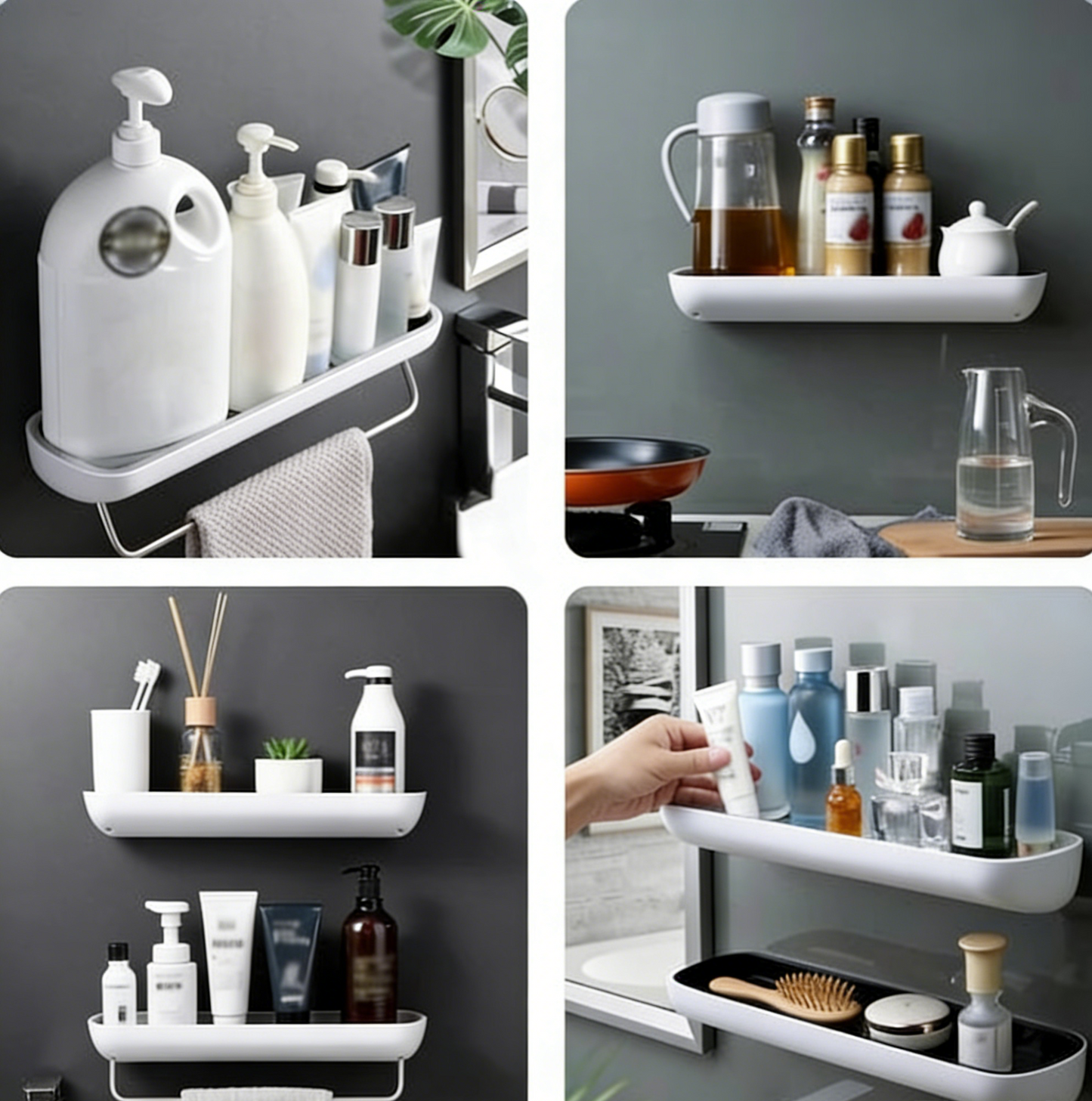 LAST DAY 49% OFF - 🚿Bathroom Storage Shelf - No Drilling Required🔥🔥