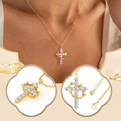 ✨LAST DAY 70% off✨The Forever Cross & Crown Necklace👑
