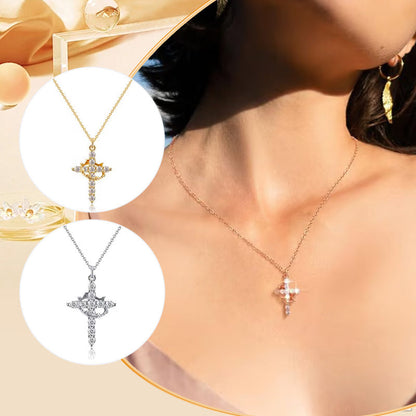 ✨LAST DAY 70% off✨The Forever Cross & Crown Necklace👑