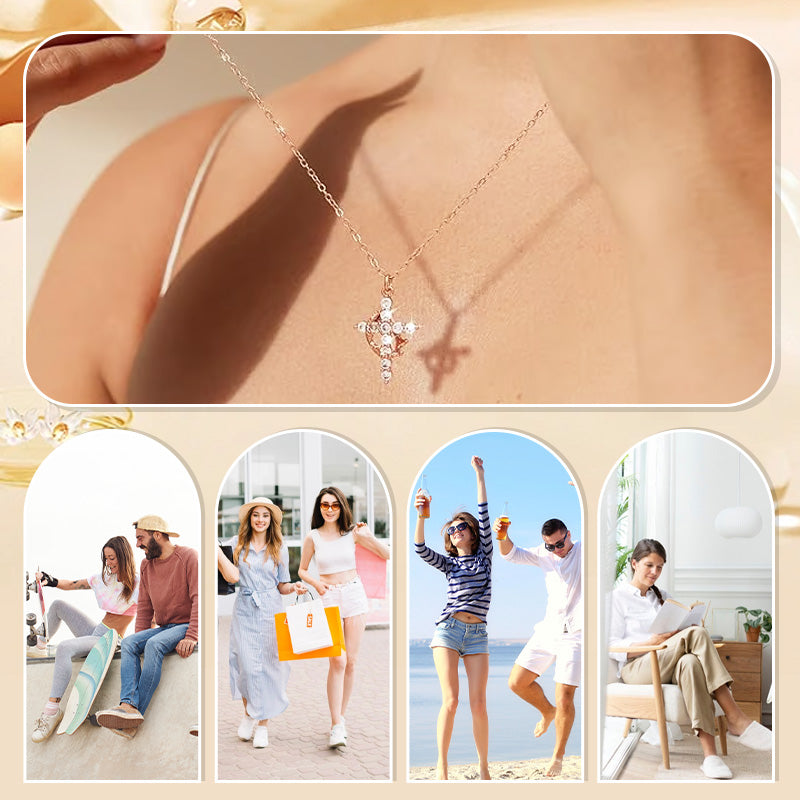 ✨LAST DAY 70% off✨The Forever Cross & Crown Necklace👑