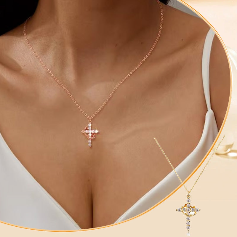 ✨LAST DAY 70% off✨The Forever Cross & Crown Necklace👑