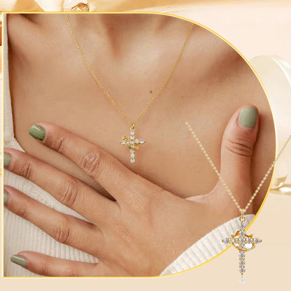 ✨LAST DAY 70% off✨The Forever Cross & Crown Necklace👑