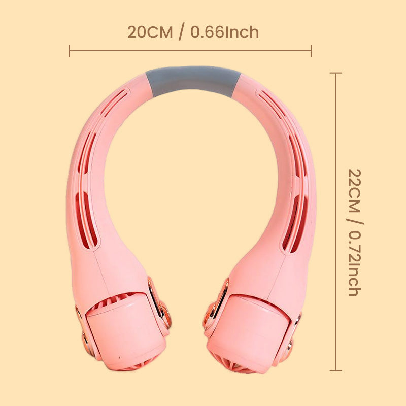 🥳2026 HOT SALE🥳💨 48% OFF!🍃 Neck Air Conditioner Fan – Ultra‑quiet, 360° rotating, 3 speeds. Hands‑free cooling, long battery. Summer essential! 😎🌬️