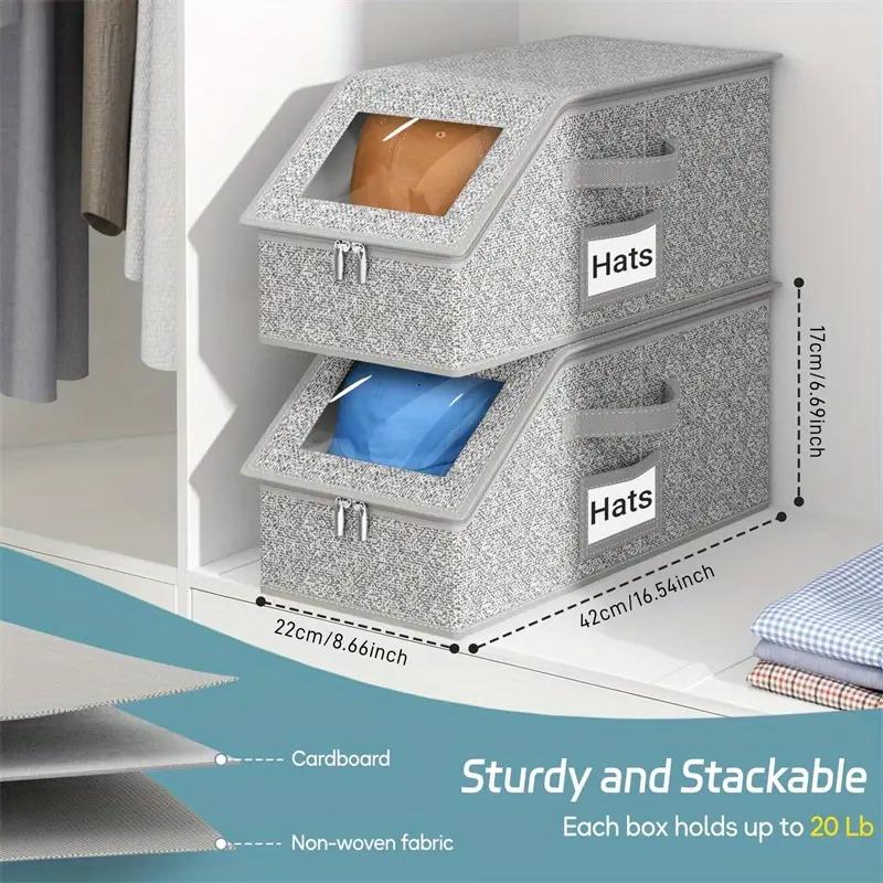 🔥Last Day 60% OFF 🔥Stackable storage boxes for baseball caps