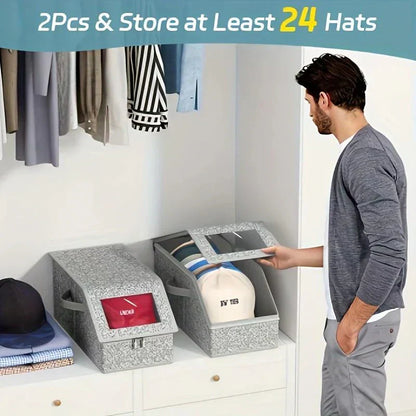 🔥Last Day 60% OFF 🔥Stackable storage boxes for baseball caps
