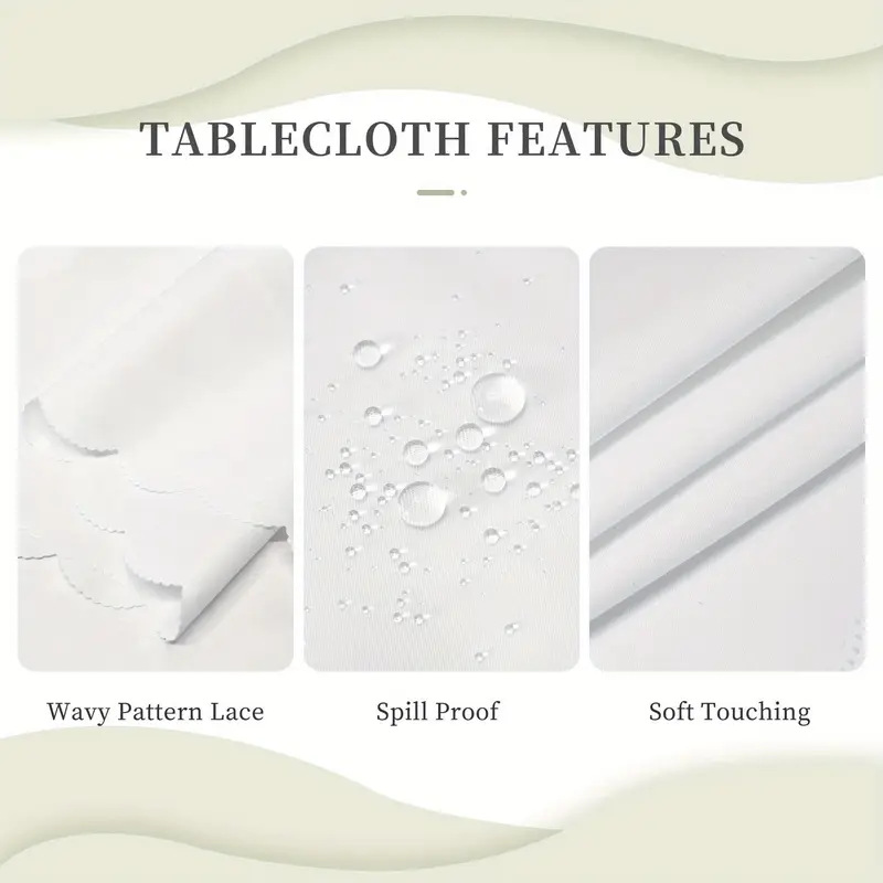 ⏳Limited-time 50% off⏰Elegant Waterproof Embossed Floral Tablecloth🌸✨