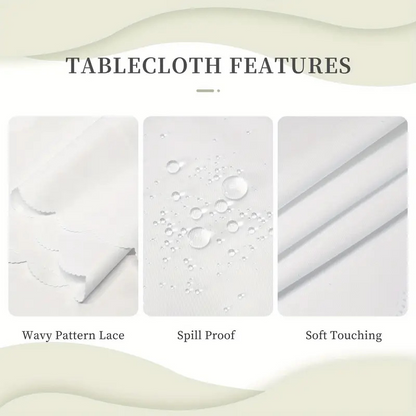 ⏳Limited-time 50% off⏰Elegant Waterproof Embossed Floral Tablecloth🌸✨