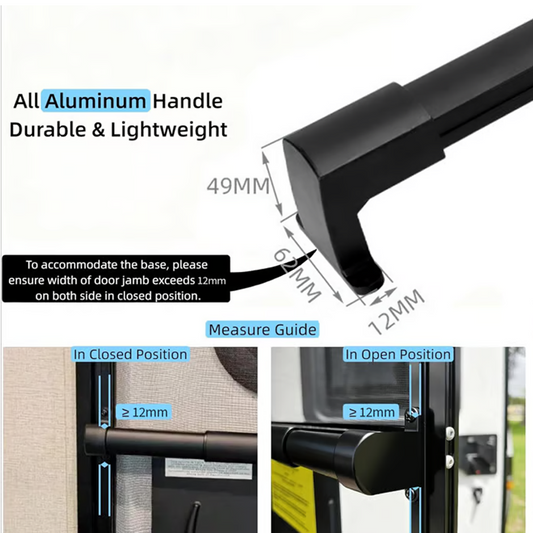Aluminum RV Screen Door Handle Bar