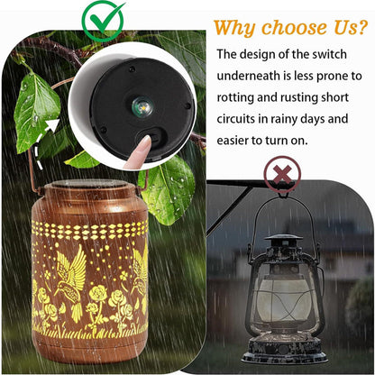 🐦HOT SALE 49% OFF🌟Solar Hummingbird Lantern for Garden Decor✨