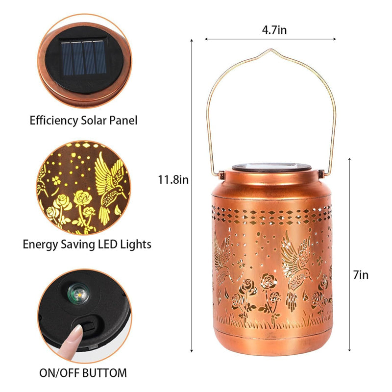 🐦HOT SALE 49% OFF🌟Solar Hummingbird Lantern for Garden Decor✨