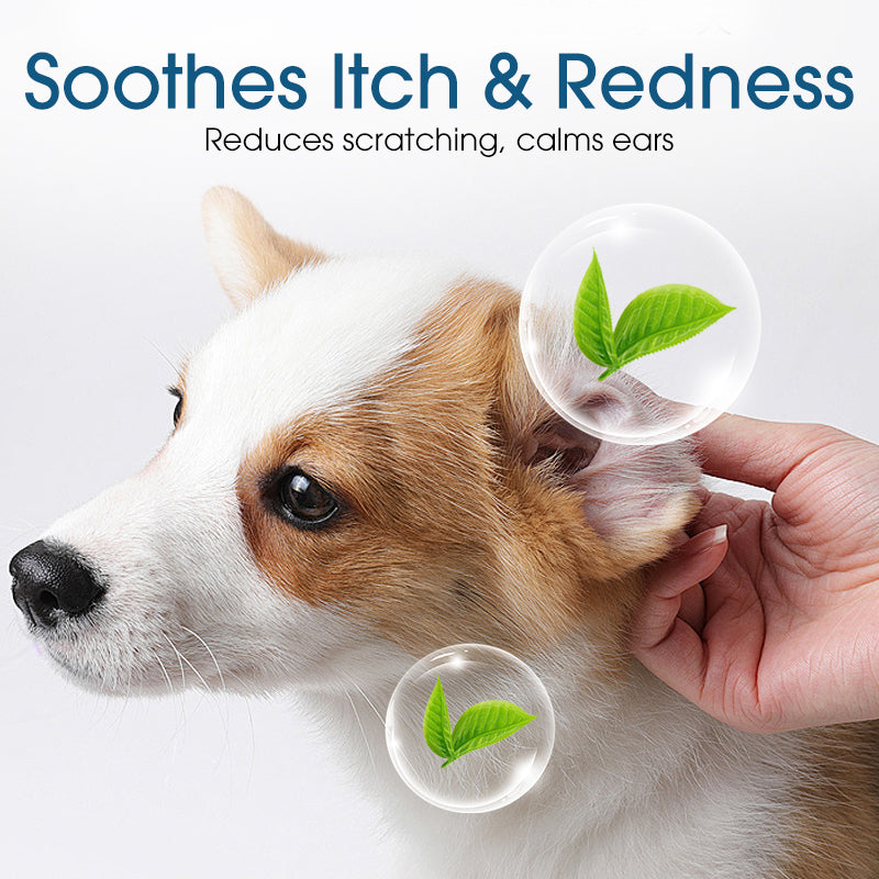 Three steps for using pet ear cleaner