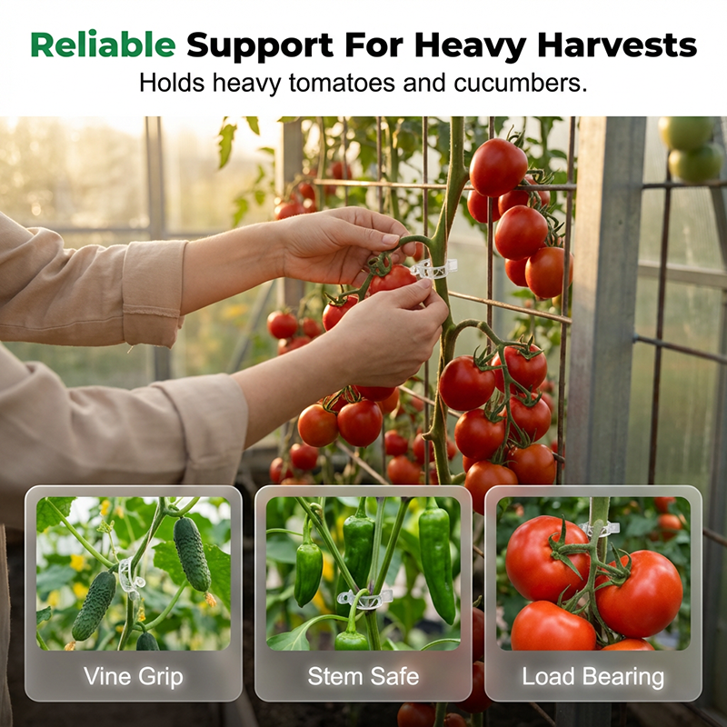 🧷 49% OFF NOW ! ⚡ 100 PCS Quick-Lock Plant Support Clips – Sturdy Support, Easy Install & Reusable Design 🌱