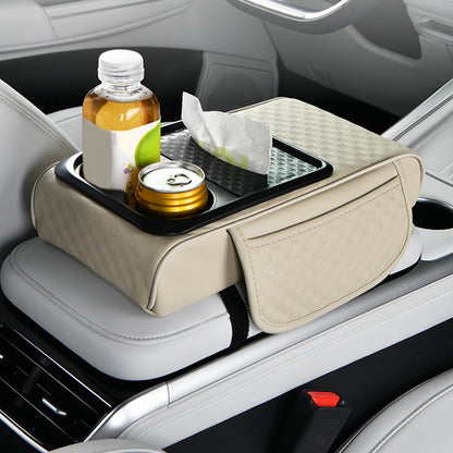 Car Armrest Storage Organizer with Cup Holder