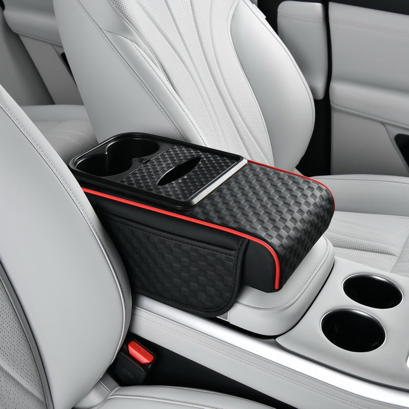 Car Armrest Storage Organizer with Cup Holder