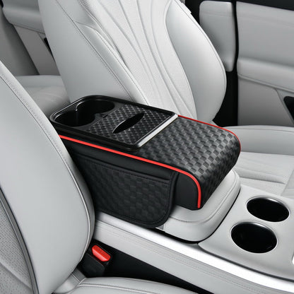 Car Armrest Storage Organizer with Cup Holder