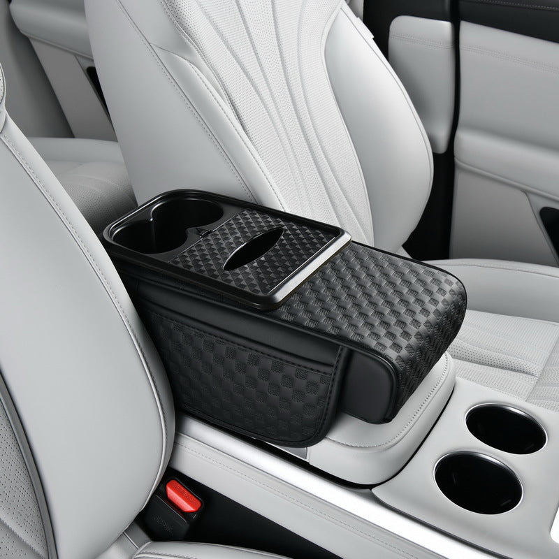 Car Armrest Storage Organizer with Cup Holder