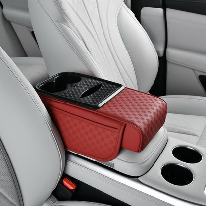 Car Armrest Storage Organizer with Cup Holder