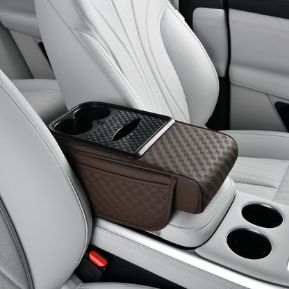 Car Armrest Storage Organizer with Cup Holder