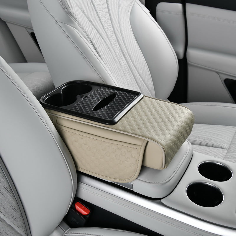 Car Armrest Storage Organizer with Cup Holder