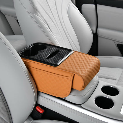 Car Armrest Storage Organizer with Cup Holder