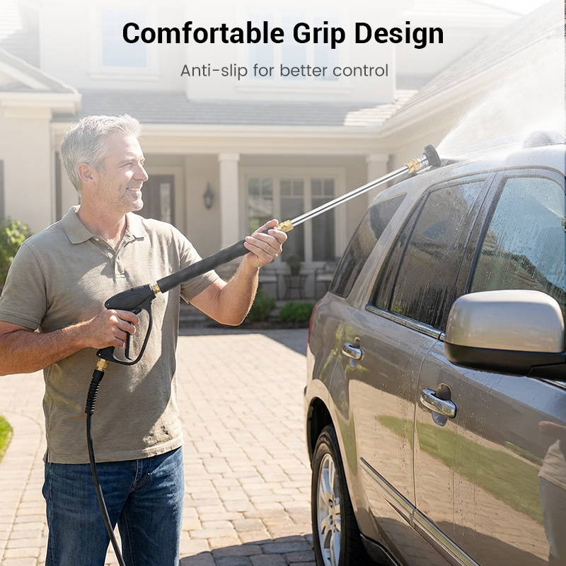 🔥 Last Day Deal – High-Pressure Water Gun | 3 Nozzles & Heavy-Duty Aluminum ✨