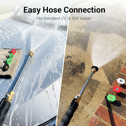 🔥 Last Day Deal – High-Pressure Water Gun | 3 Nozzles & Heavy-Duty Aluminum ✨
