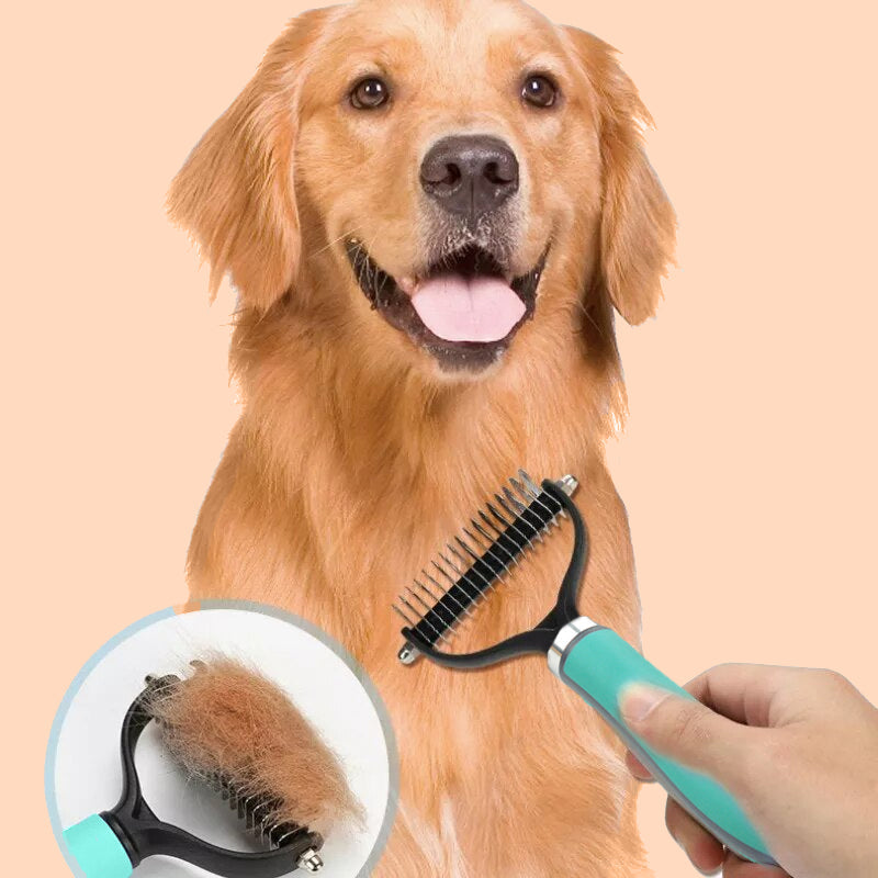 🐾 50% OFF! 🧹Double-sided pet grooming brush 🐶