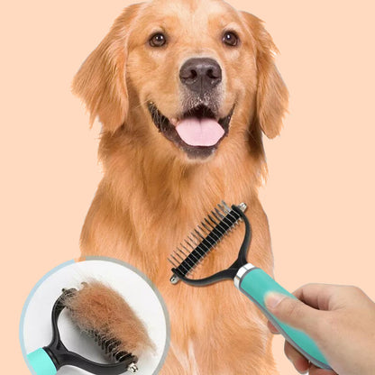 🐾 50% OFF! 🧹Double-sided pet grooming brush 🐶